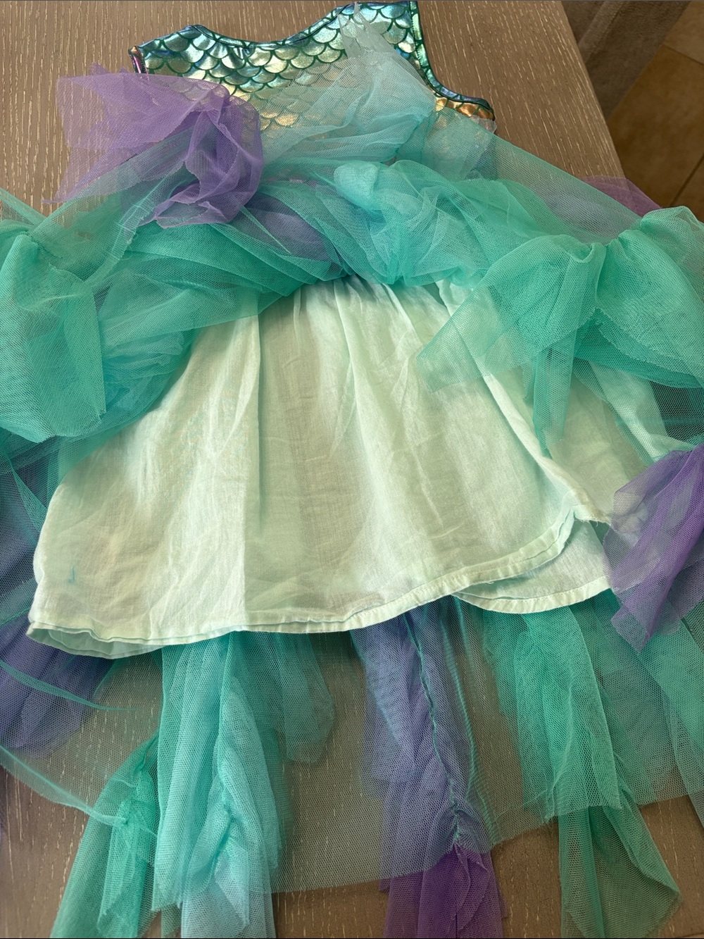 Mermaid Tulle Dress 2-3T - Picture 4 of 6